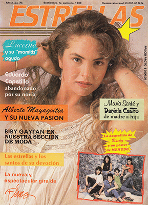 LUCERO REVISTA ESTRELLAS 1989